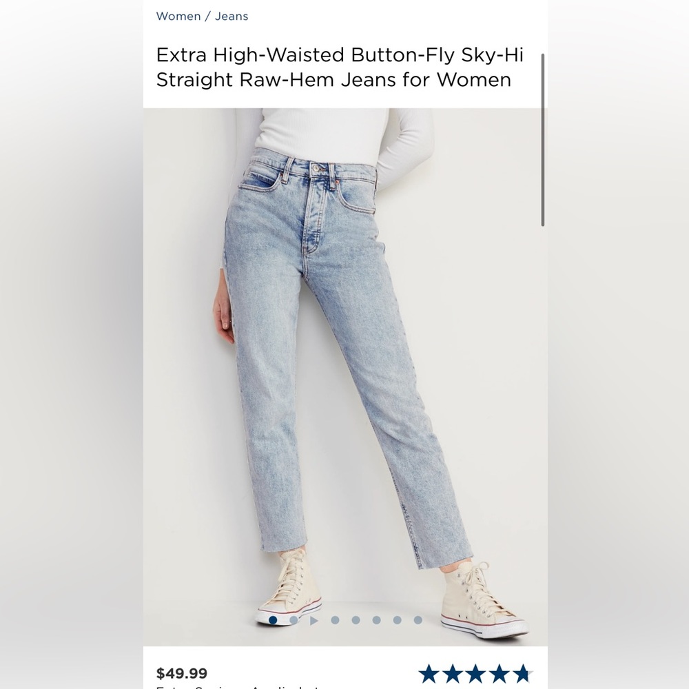 Old Navy Ski-Hi Straight Boyfriend Jeans
